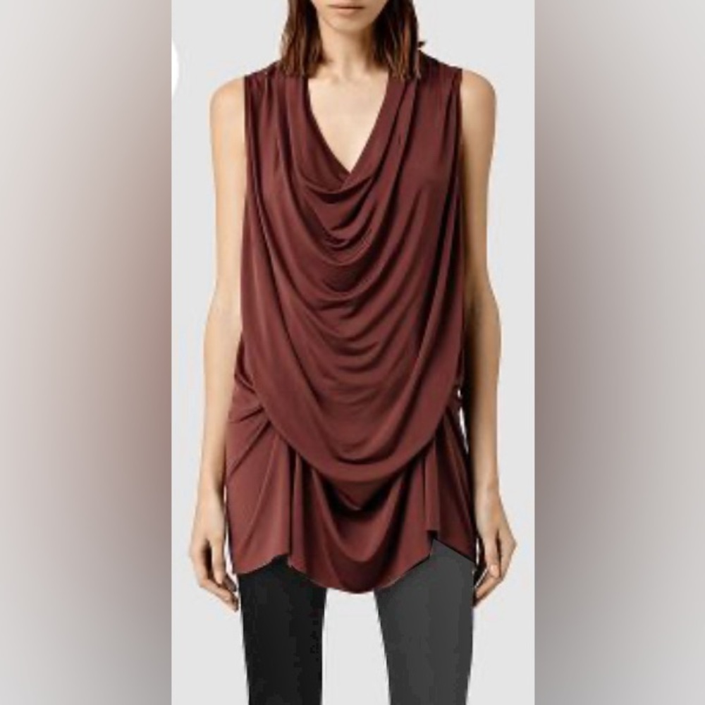 All Saints Amei Adjustable Dress Black Size M